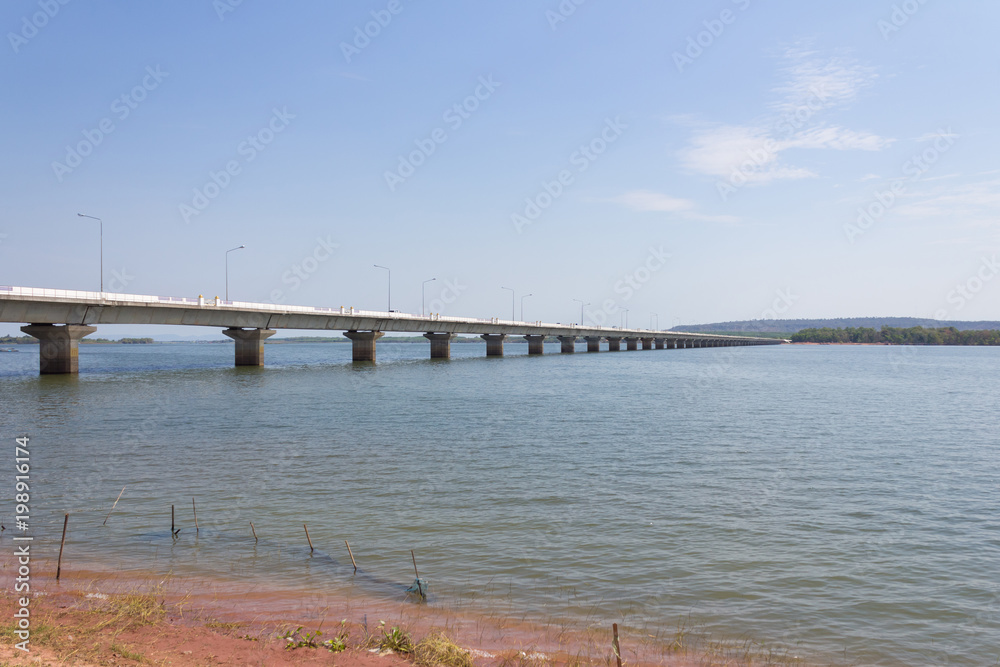 Thep Sada Bridge The longest river bridge in the country.