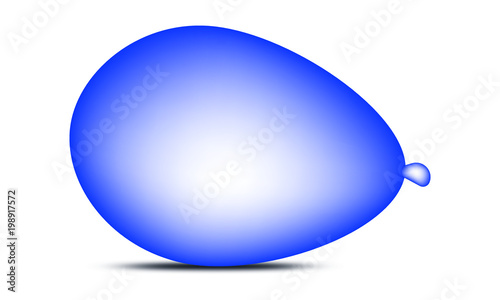 Luftballon Blau