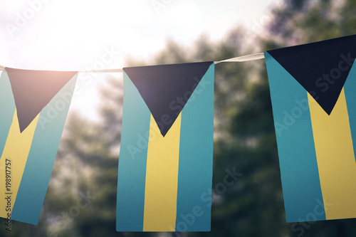Bahamas flag pennants