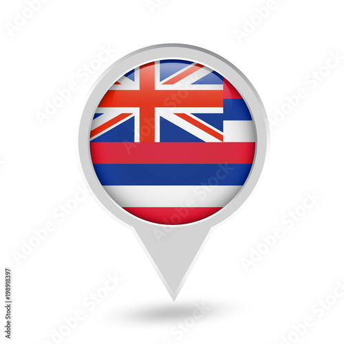 Hawaii Flag Round Pin Icon Free Download Hawaii Flag Round Pin Icon - GFXLoad
