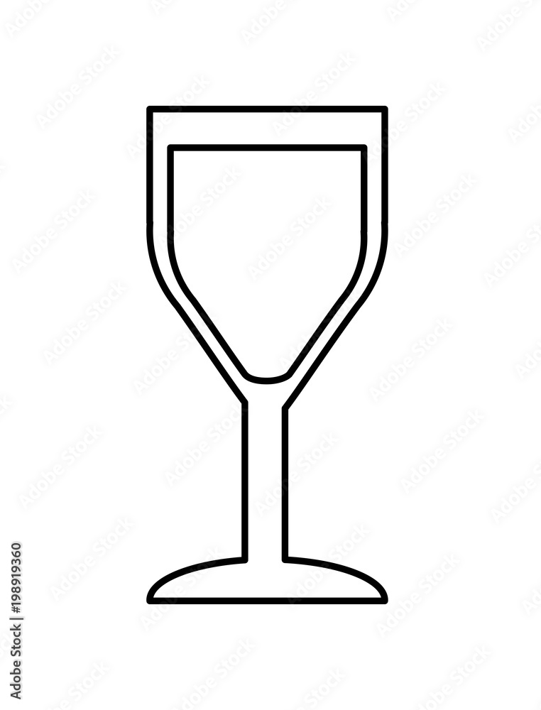 Obraz premium wine cup beverage icon