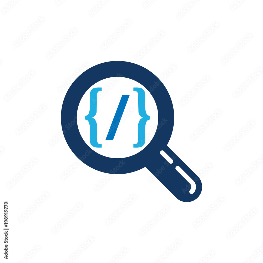 Code Find Logo Icon Design Code Find Logo Icon Design