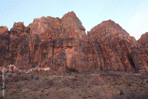 Beautiful rocky red mountains hill spectacular huge moutain peak top trail hike photo