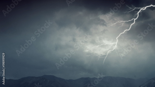 Dramatic thunder background
