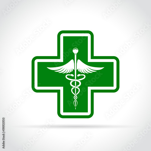 medical green cross icon