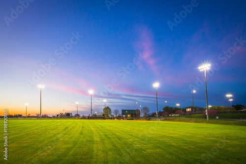 Baseball Field Sunset
