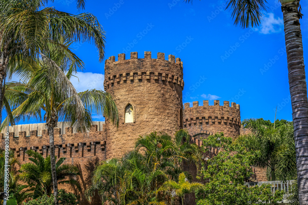 Medieval Castle against blue sky