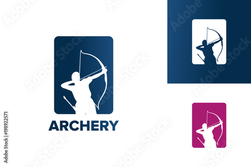 Archery Logo Template Design Vector, Emblem, Design Concept, Creative Symbol, Icon