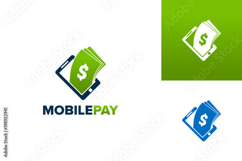 Mobile Pay Logo Template Design Vector, Emblem, Design Concept, Creative Symbol, Icon