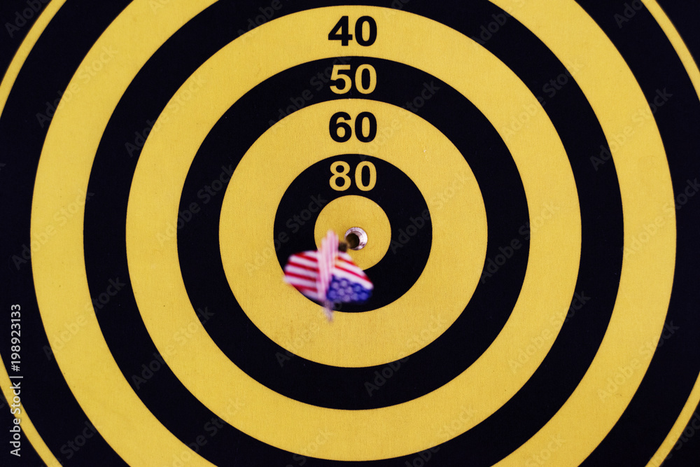 Bullseye score on a dartboard Bullseye score on a dartboard