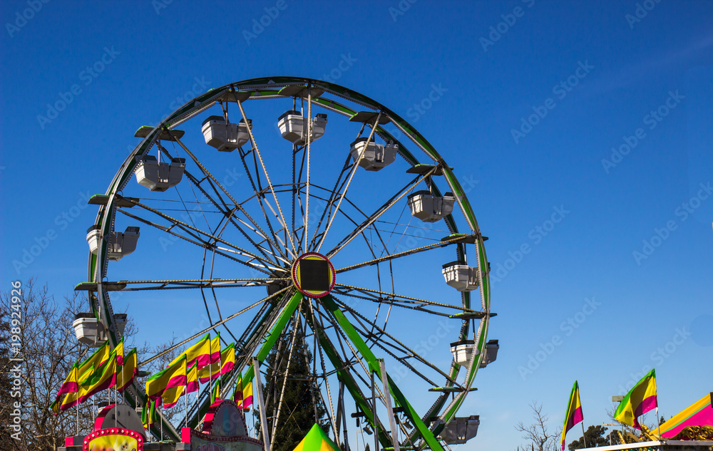 Ferris Wheel At County Fair