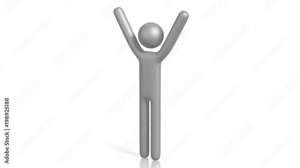 3D winner concept/ cartoon character
