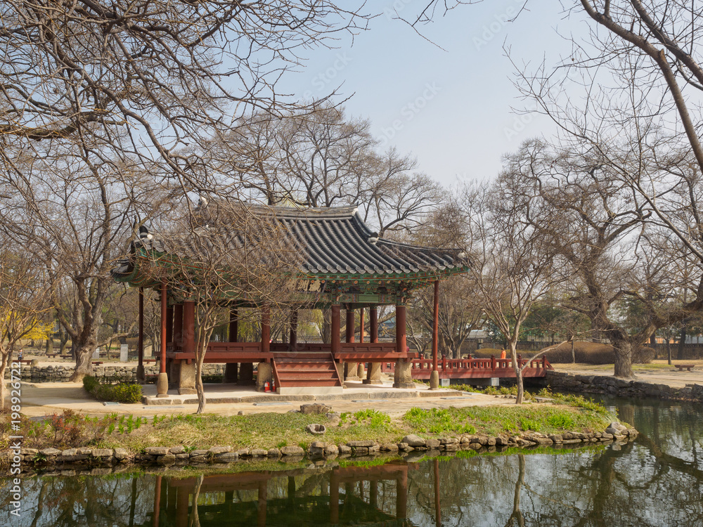 Scenery of Gwanghalluwon Garden in spring