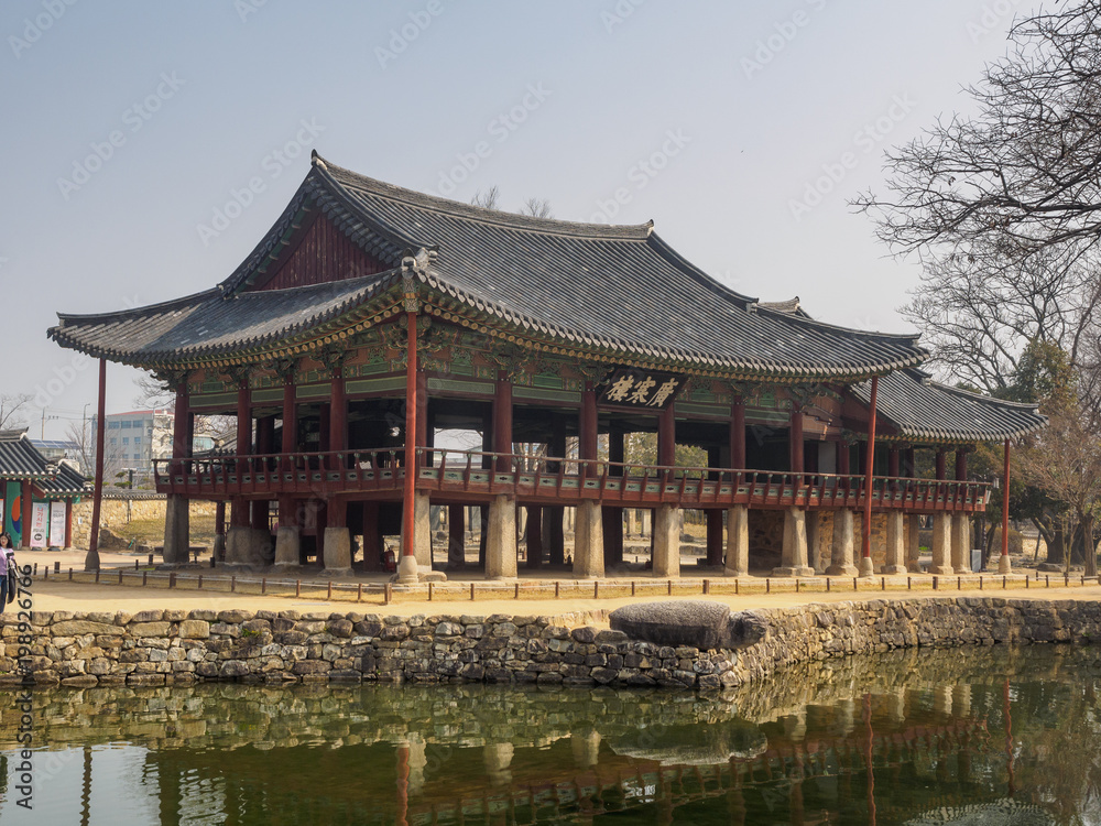 Scenery of Gwanghalluwon Garden in spring