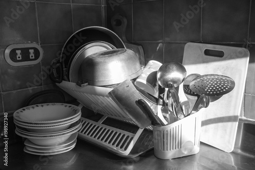 a still life in a corner of the kitchen photo