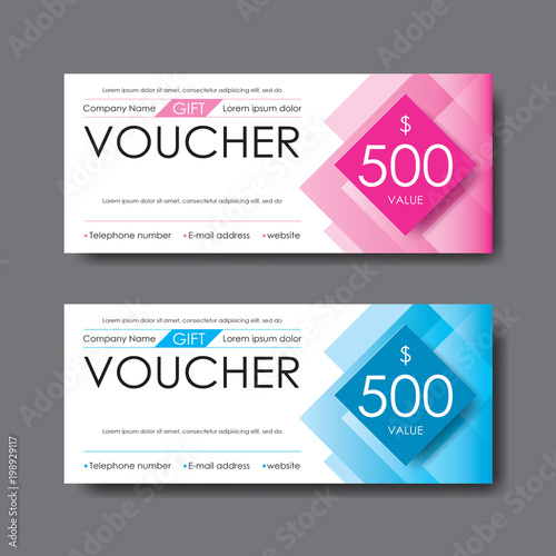 gift voucher template, vector