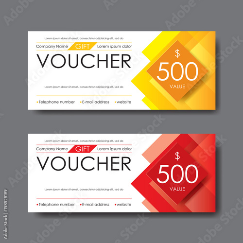gift voucher template, vector