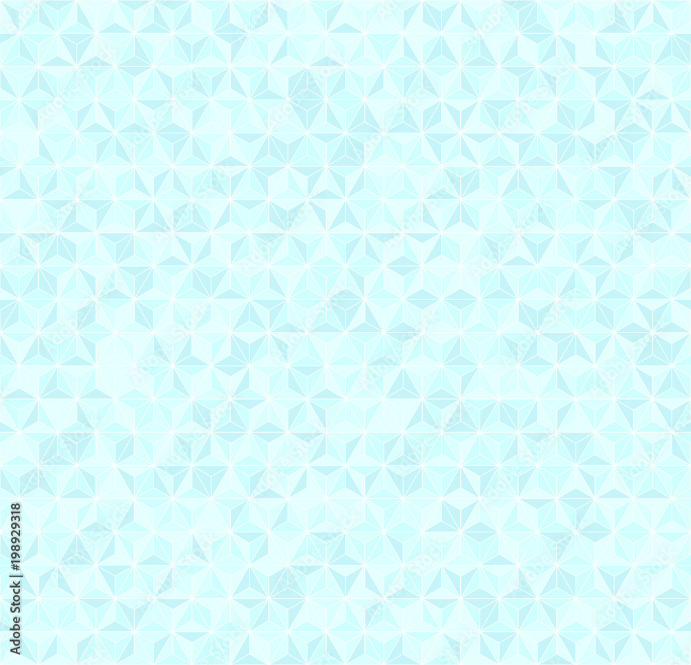 Cyan triangle pattern. Seamless vector