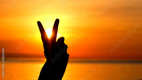 Peace symbol as background