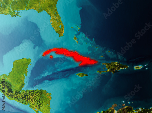 Orbit view of Cuba