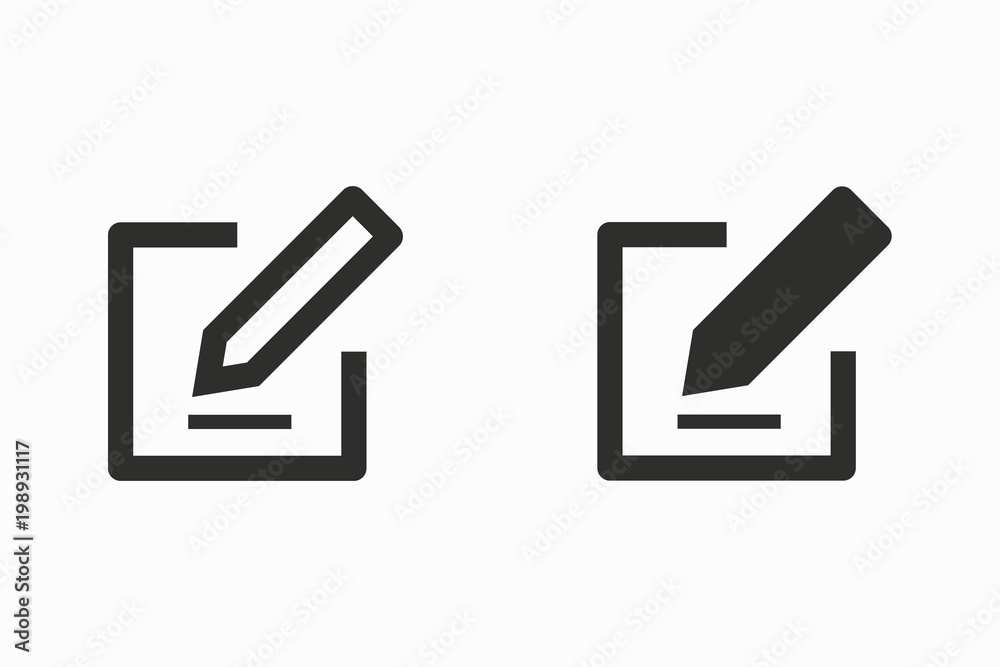 Edit vector icon. Edit vector icon.