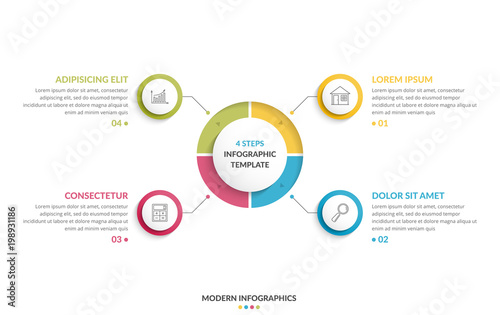 Circle Infographics - Four Elements