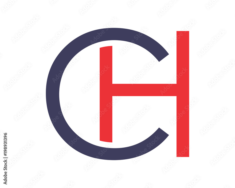 CH initial letter alphabet typography font uppercase image vector icon CH initial letter alphabet typography font uppercase image vector icon