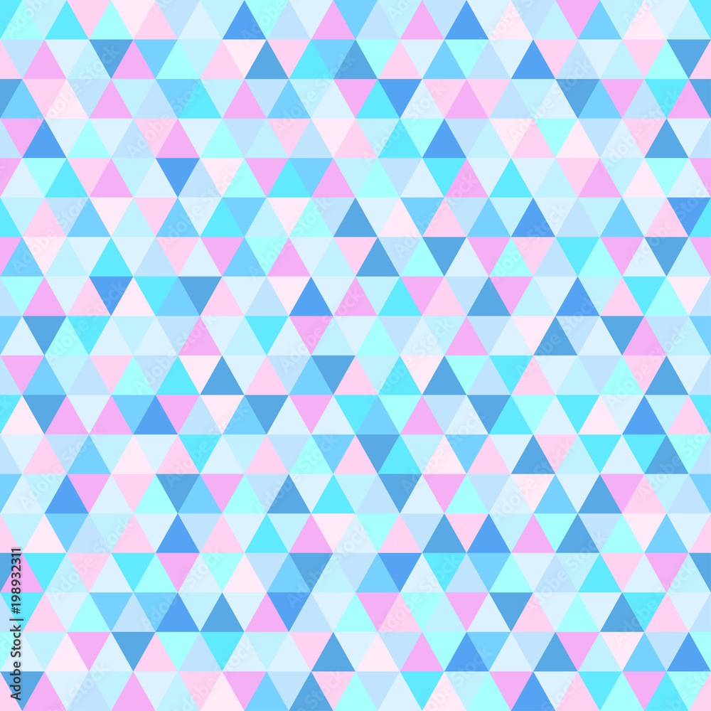 Seamless triangle pattern. Abstract geometric wallpaper of the surface. Cute background. Pretty colors. Print for polygraphy, posters, t-shirts and textiles. Beautiful texture. Doodle for design