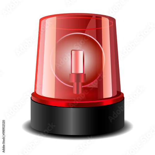 Ambulance siren icon. Realistic illustration of ambulance siren vector icon for web