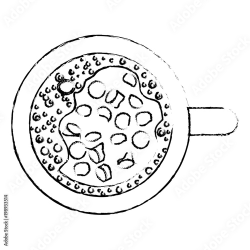 chocolate mug isolated icon