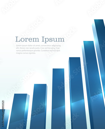 Blue graph on white
