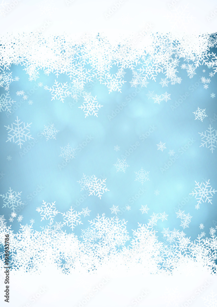 Snow blurred background