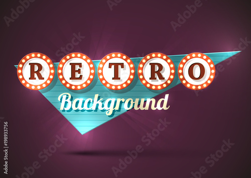 Retro sign background