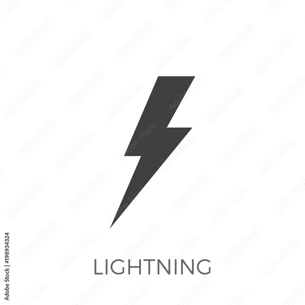 Lightning Vector Icon Lightning Vector Icon