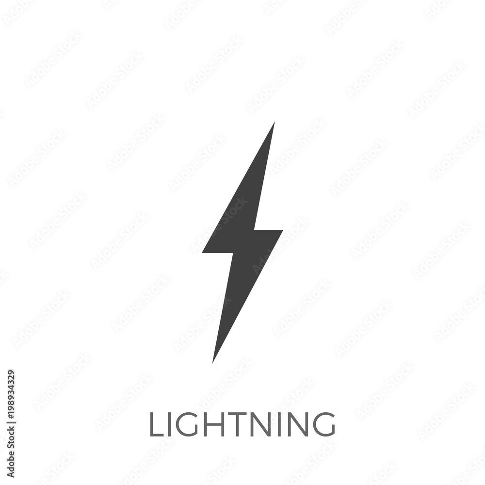 Lightning Vector Icon Lightning Vector Icon