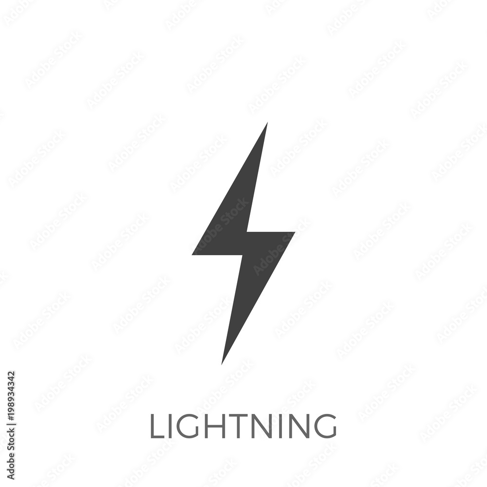 Lightning Vector Icon Lightning Vector Icon
