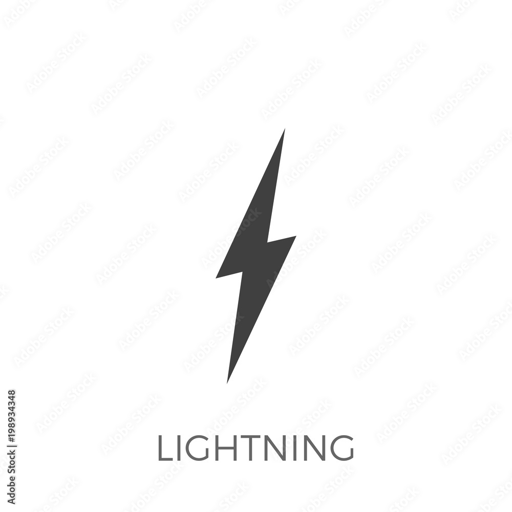 Lightning Vector Icon Lightning Vector Icon