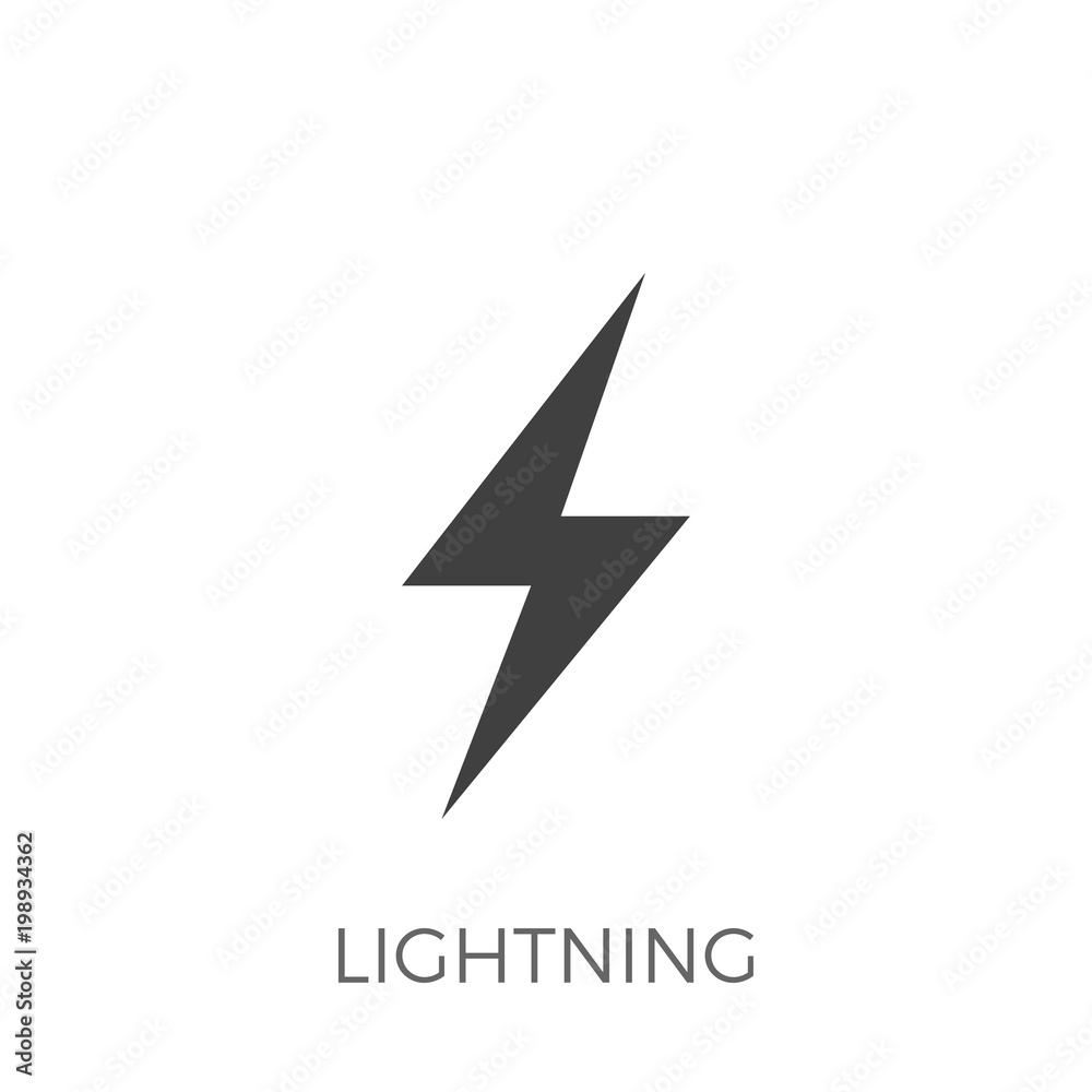 Lightning Vector Icon Lightning Vector Icon