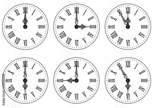 Clock with Roman numerals