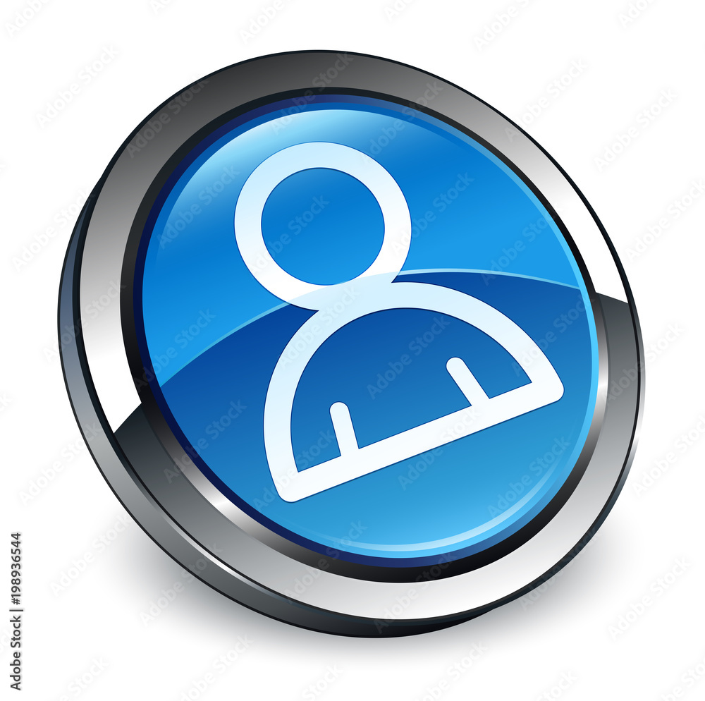 Member icon 3d blue round button Member icon 3d blue round button