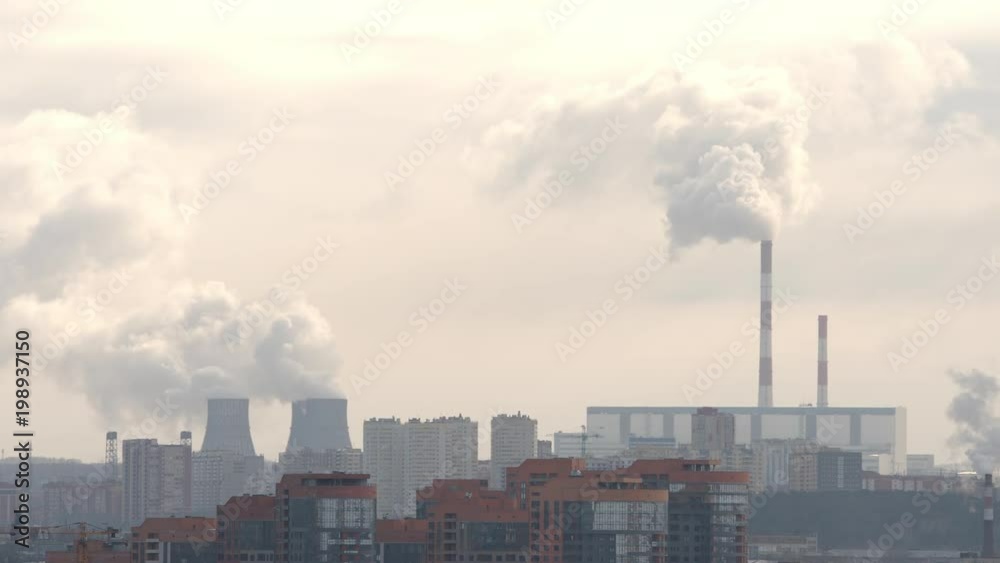 Pollutional factories in a city