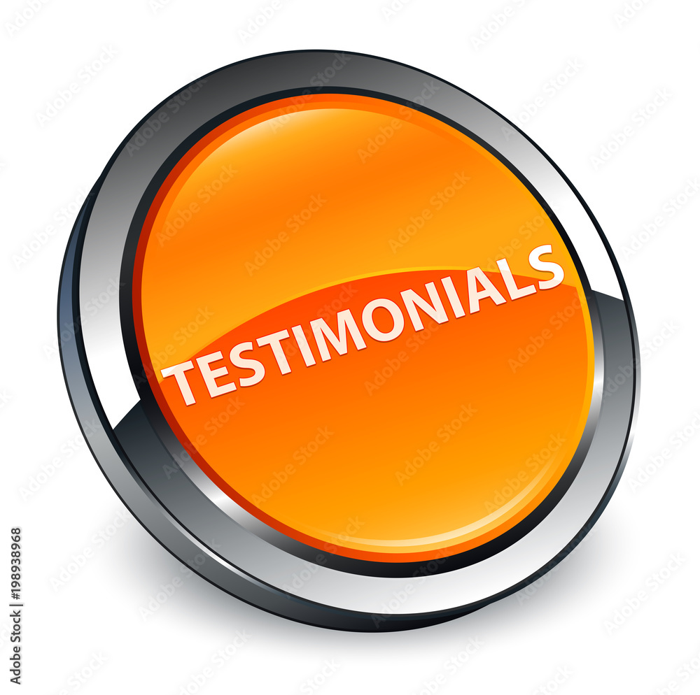 Testimonials 3d orange round button Testimonials 3d orange round button