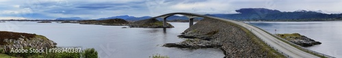 Bridge on the Atlantic road in Norway