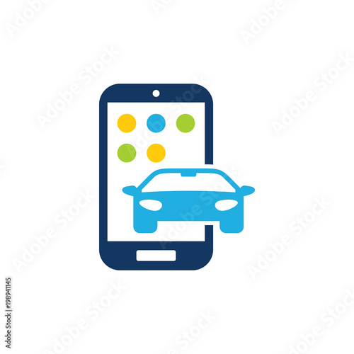 Automotive Mobile Phone Logo Icon Design
