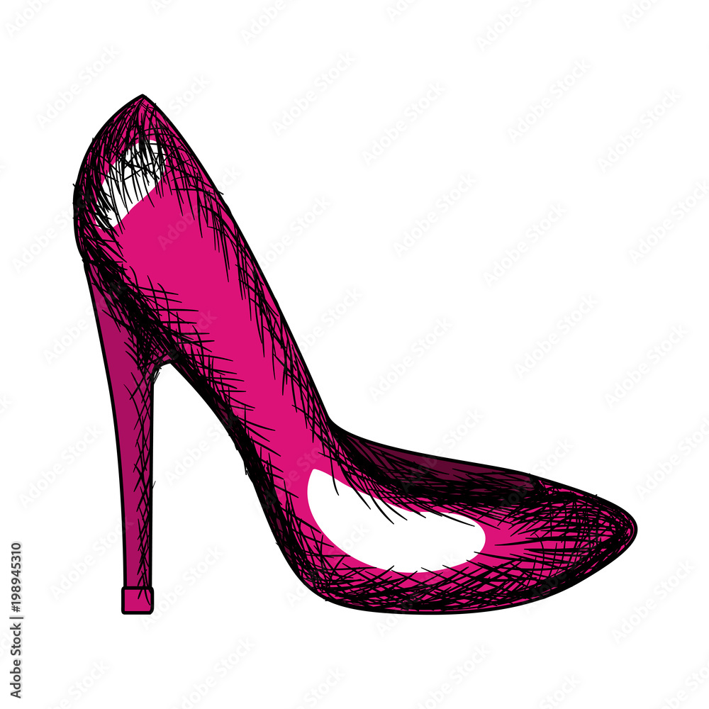 high heel shoe pop art icon high heel shoe pop art icon