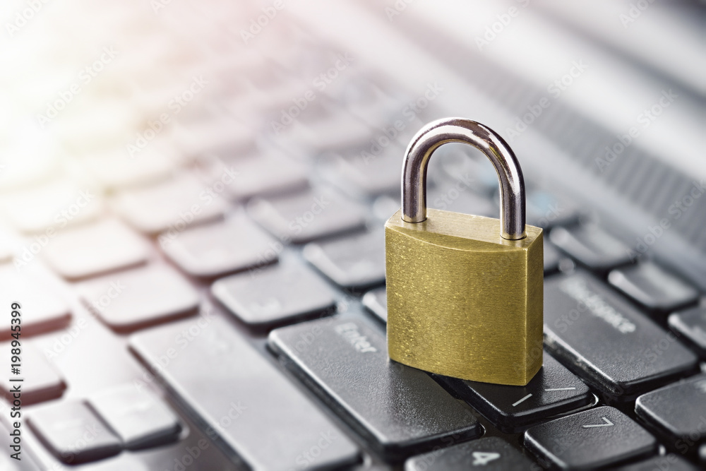 Padlock on computer keyboard. Network Security, data security and antivirus protection PC. Padlock on computer keyboard. Network Security, data security and antivirus protection PC.