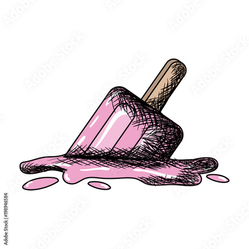 delicious and sweet popped ice cream palette