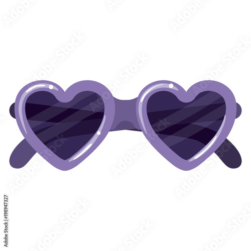 glasses with heart shape
