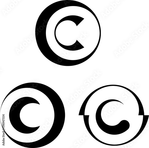 Copyright Icon, Copyright Letter C Symbol