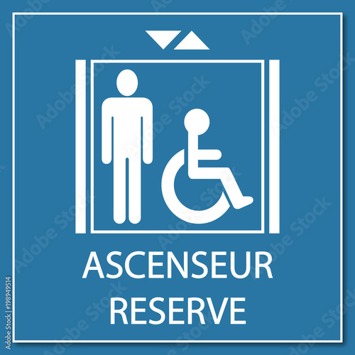 Logo ascenseur réservé.